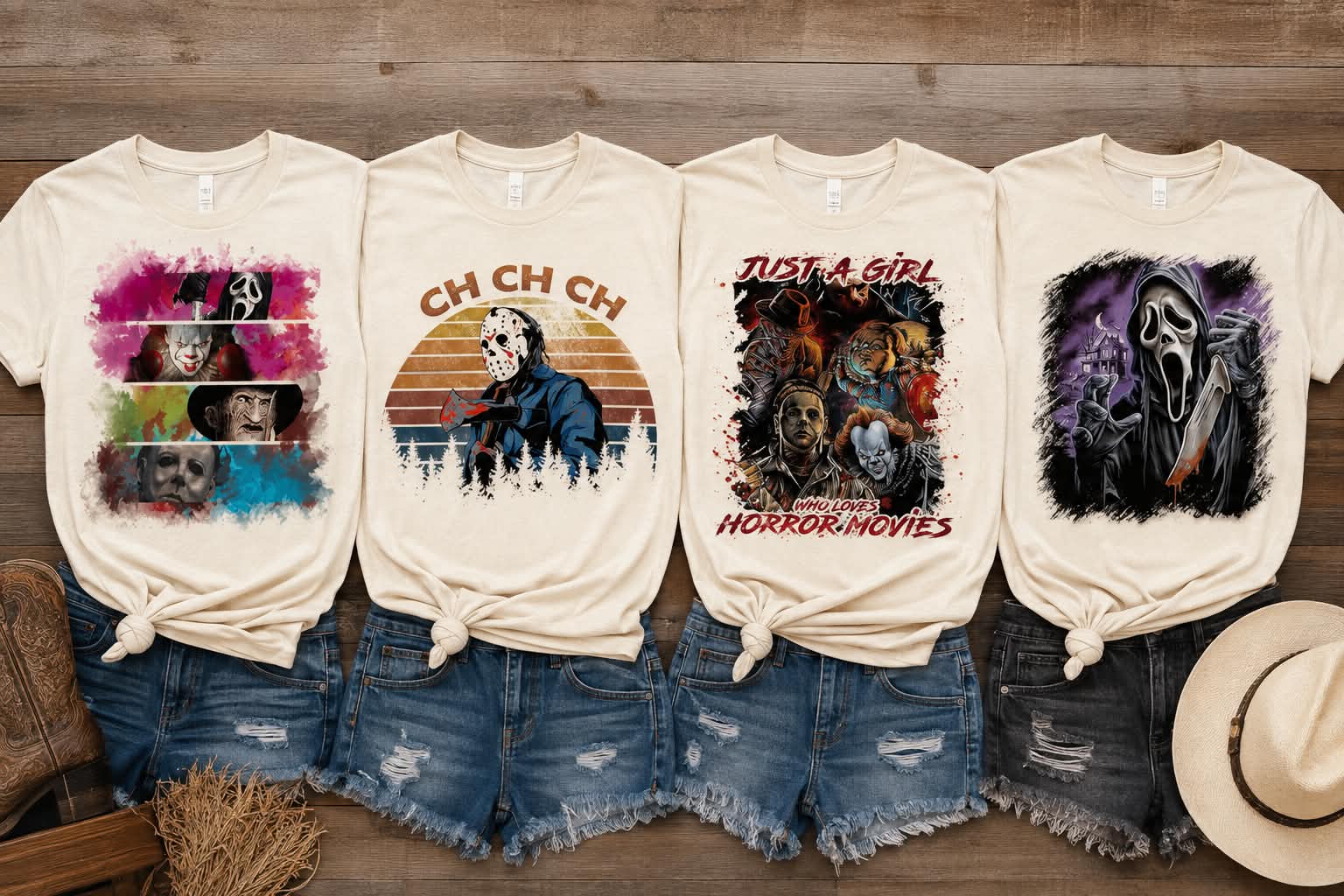 Halloween horror tees